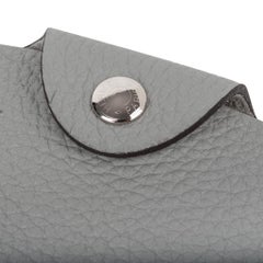 Hermes Ulysse Notebook Cover Gris Mouette PM Model with Lined Paper Refill