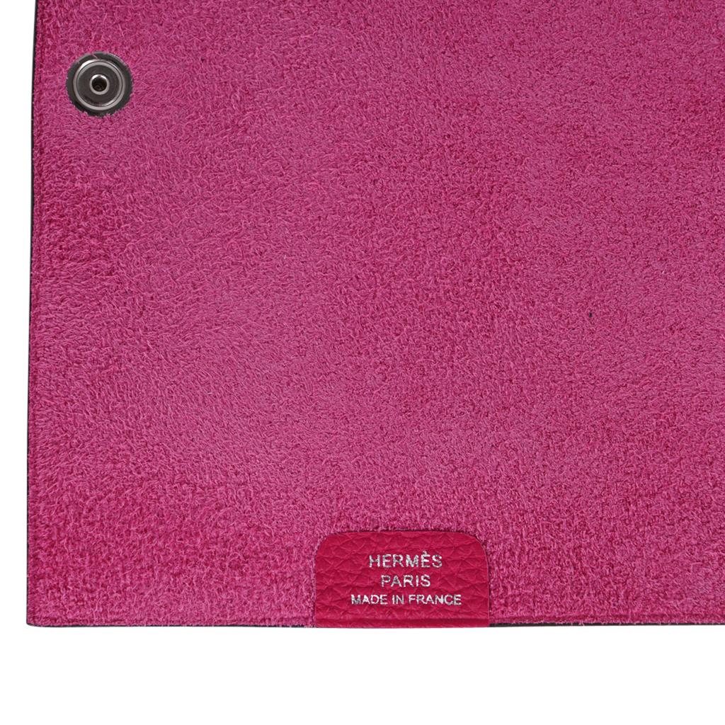 Hermes Ulysse Notebook Cover Rose Mexcio PM Model with Lined Paper Refill 5