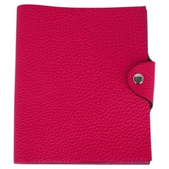 Hermes Ulysse Notebook Cover Rose Mexcio PM Model avec recharge de papier ligné