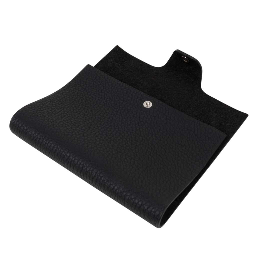 Black Hermes Ulysse Notebook Cover with Arpege Refill 