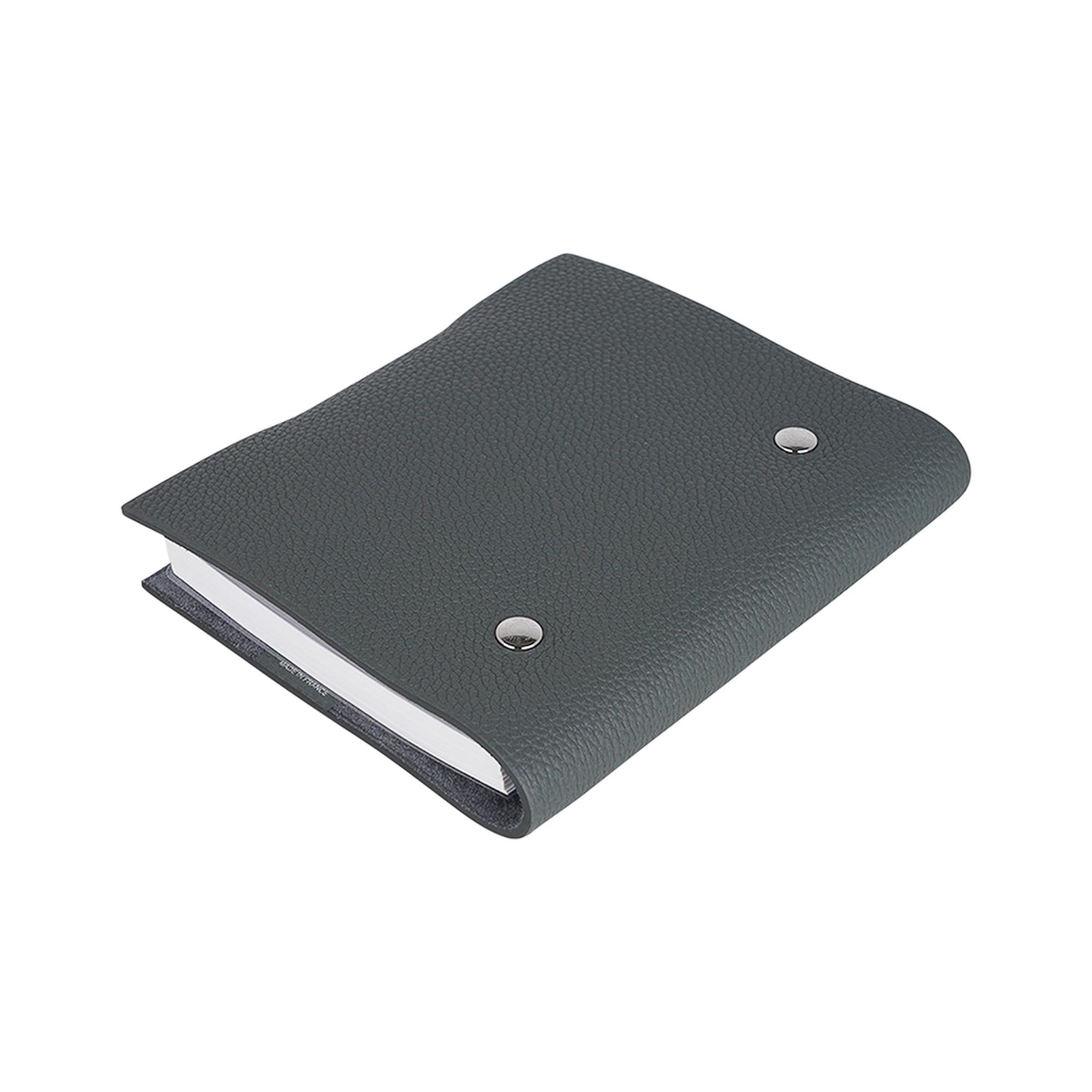 Hermes Ulysse PM Couverture de cahier Vert Amande avec recharge en vente 4