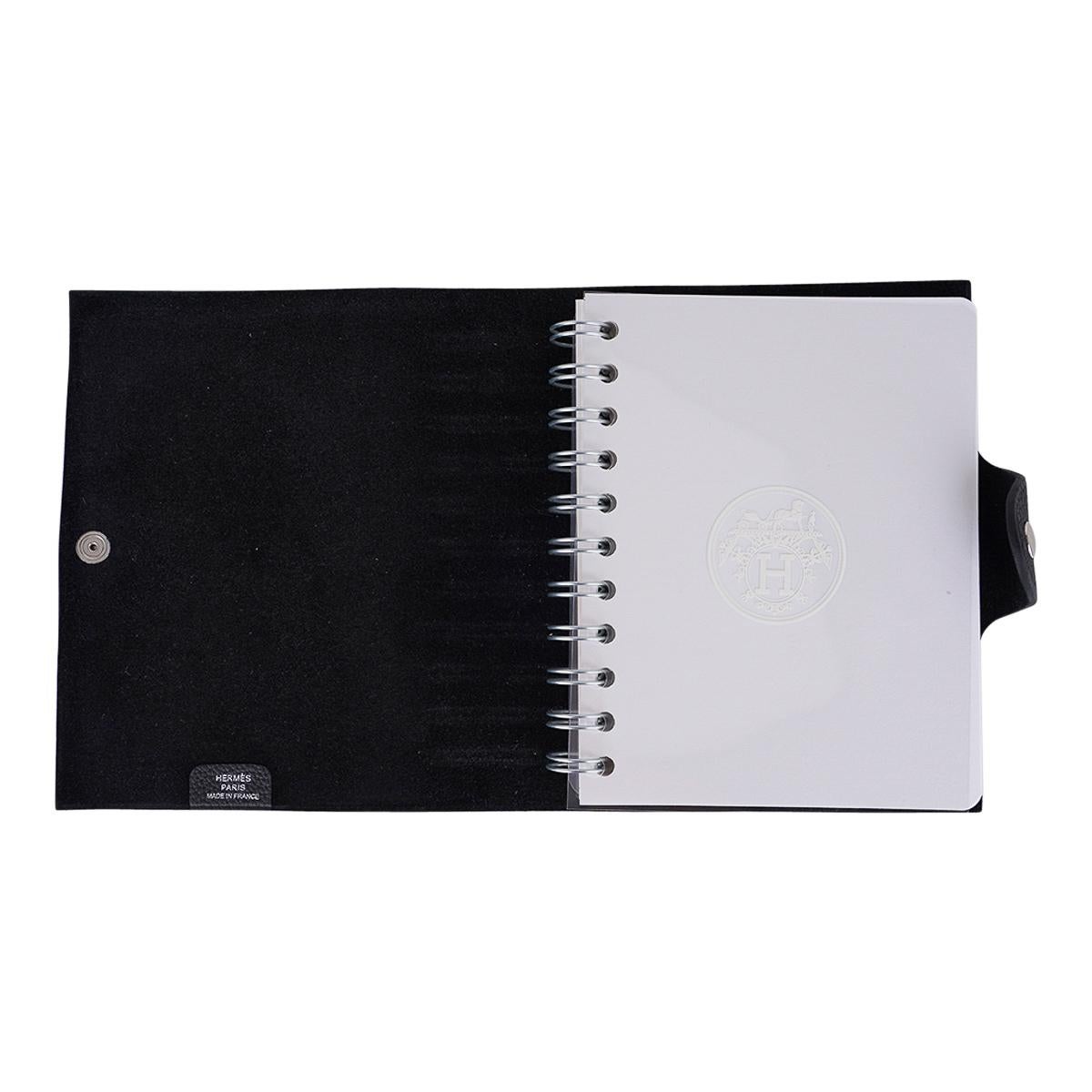 Hermès Ulysse PM Notebook-Deckel mit schwarzem Togo-Lederfüllung im Angebot 4