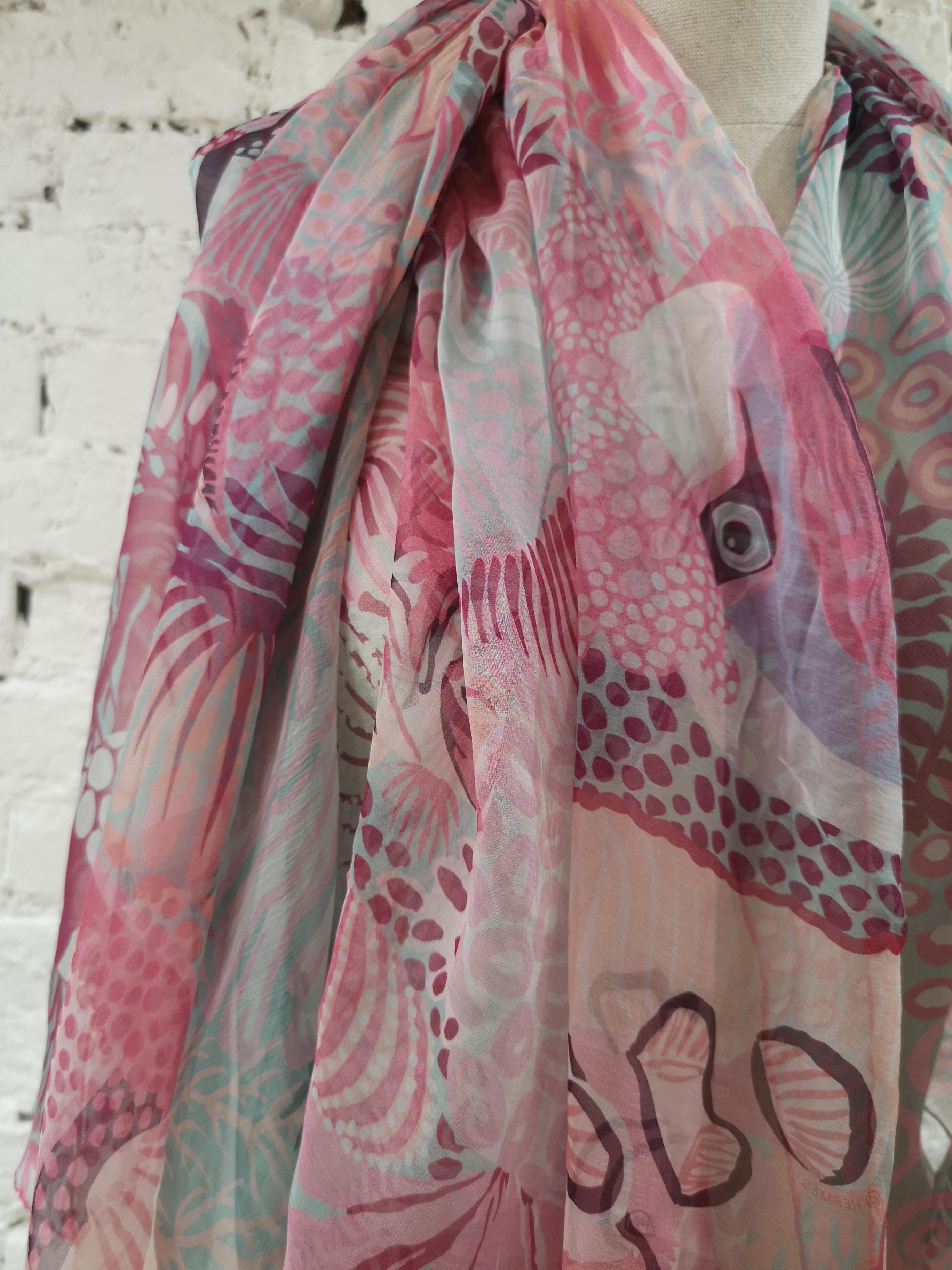 Women's or Men's Hermès Under the Waves Silk Scarf , shawl 