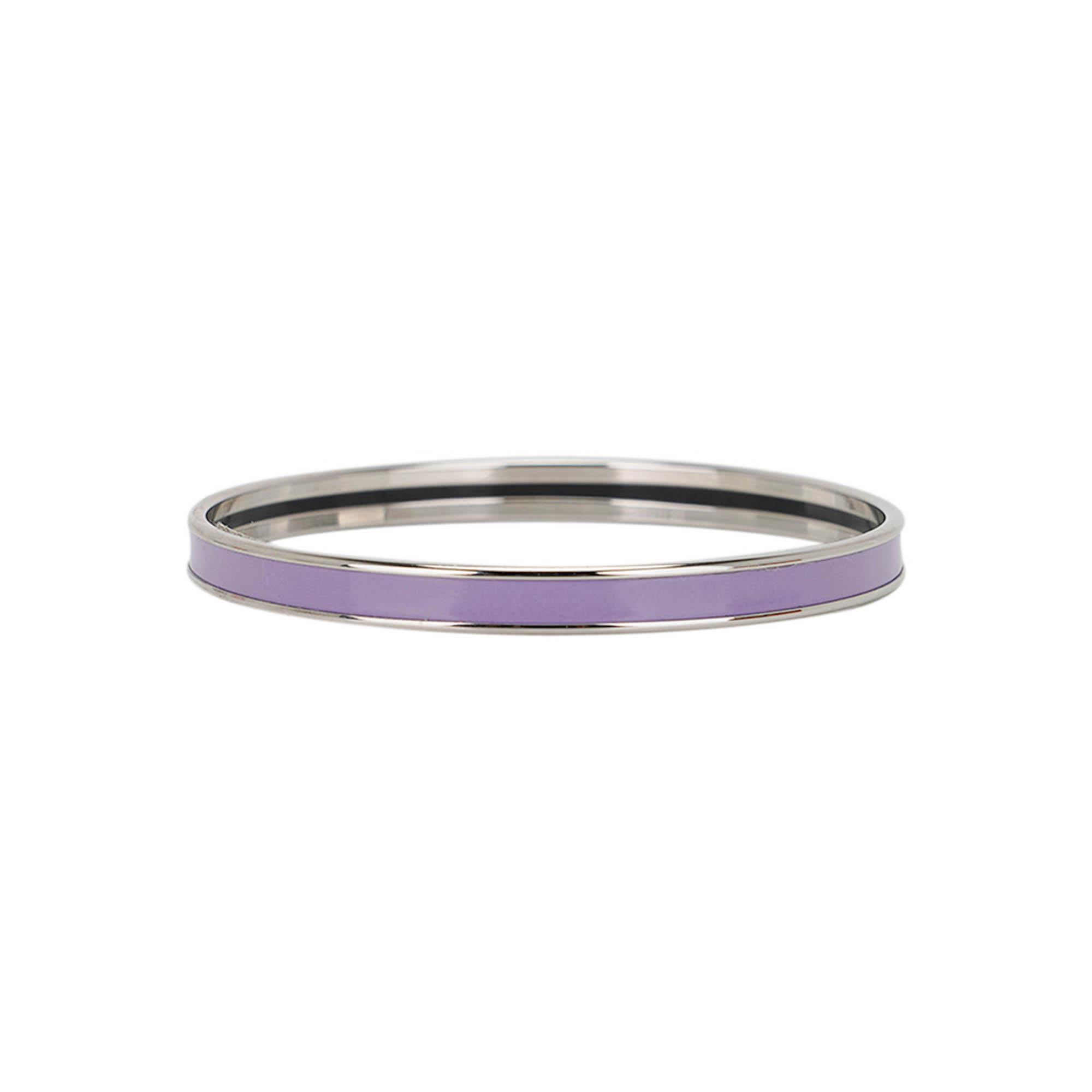 Hermes Uni Bangle Lilas Bracelet extra étroit 62 Neuf - En vente à Miami, FL