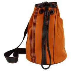 Hermes Unisex Potiron Toile Shoulder Bag