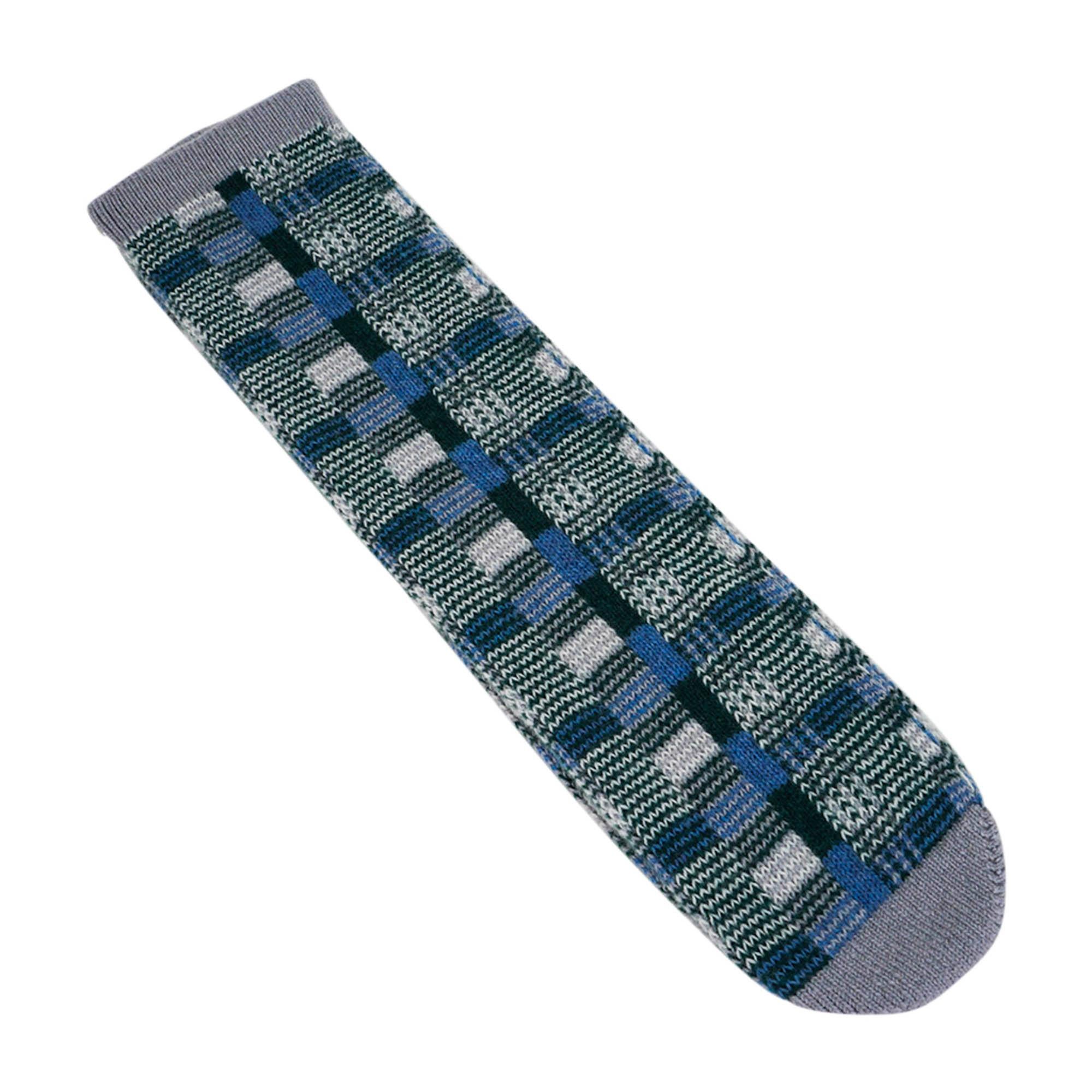 Hermes Unisex Sherwood Socks in Bleu Denim Cashmere For Sale 4