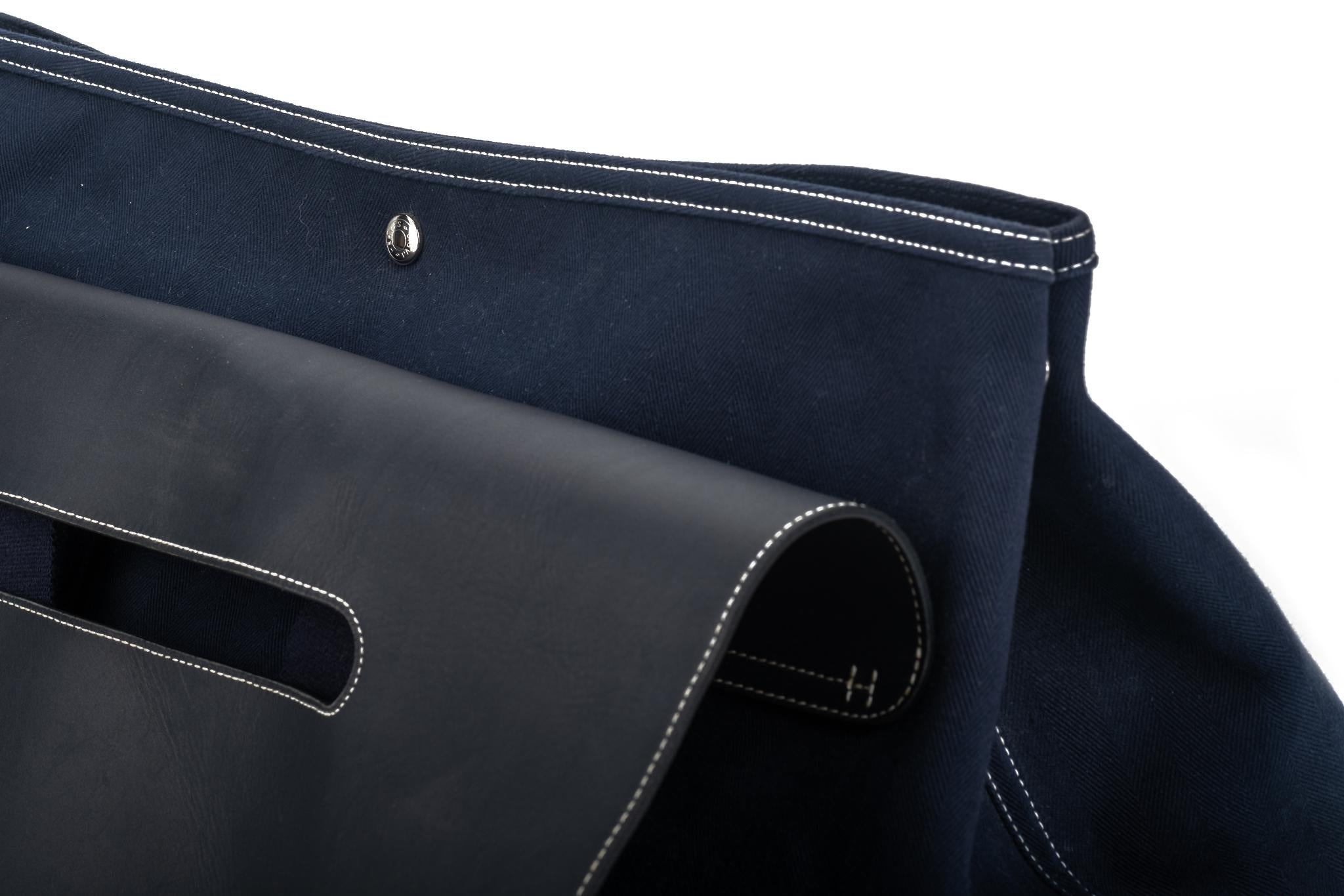 Hermes Unisex Weekender Blue Bag XLG 6