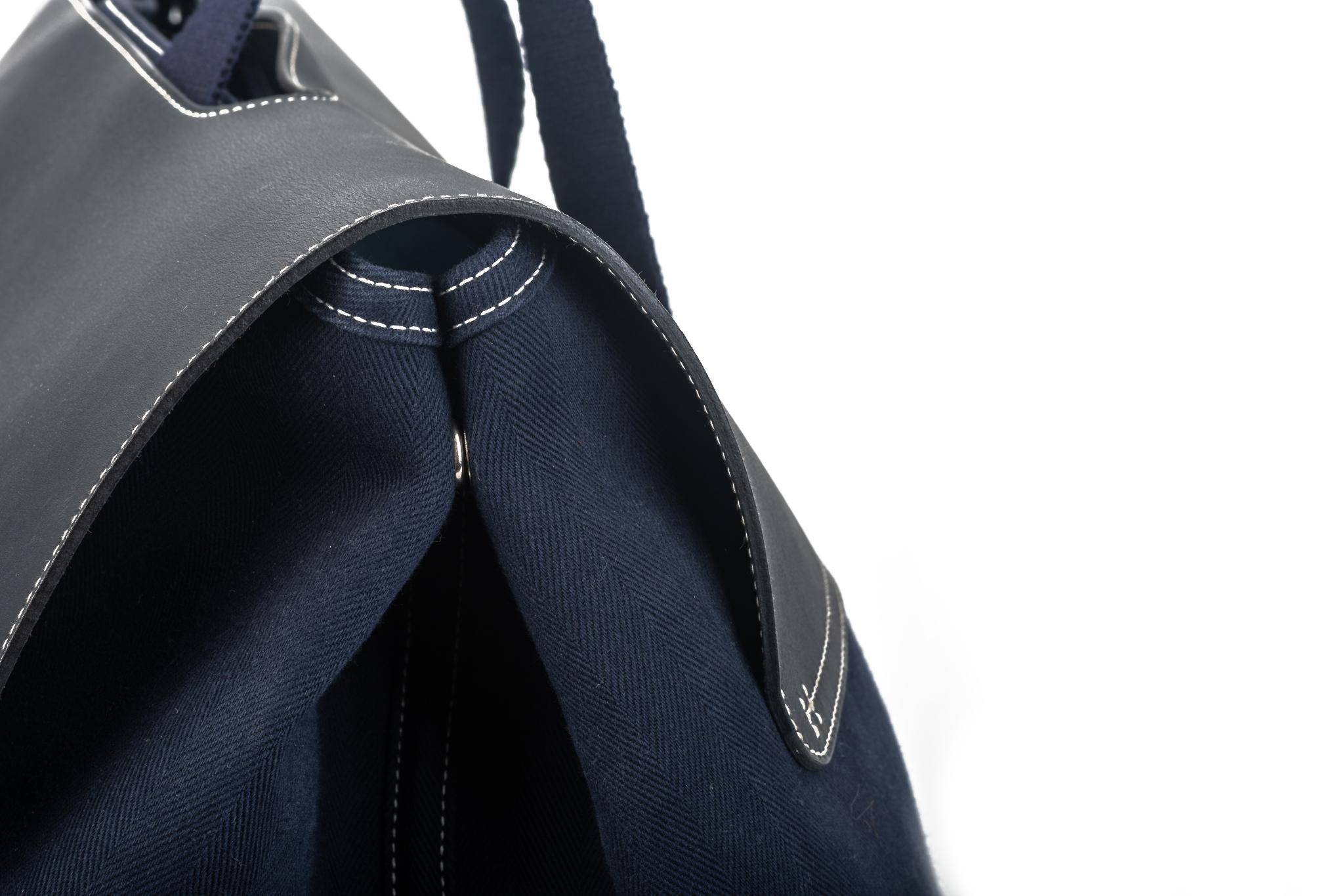 Hermes Unisex Weekender Blue Bag XLG 8