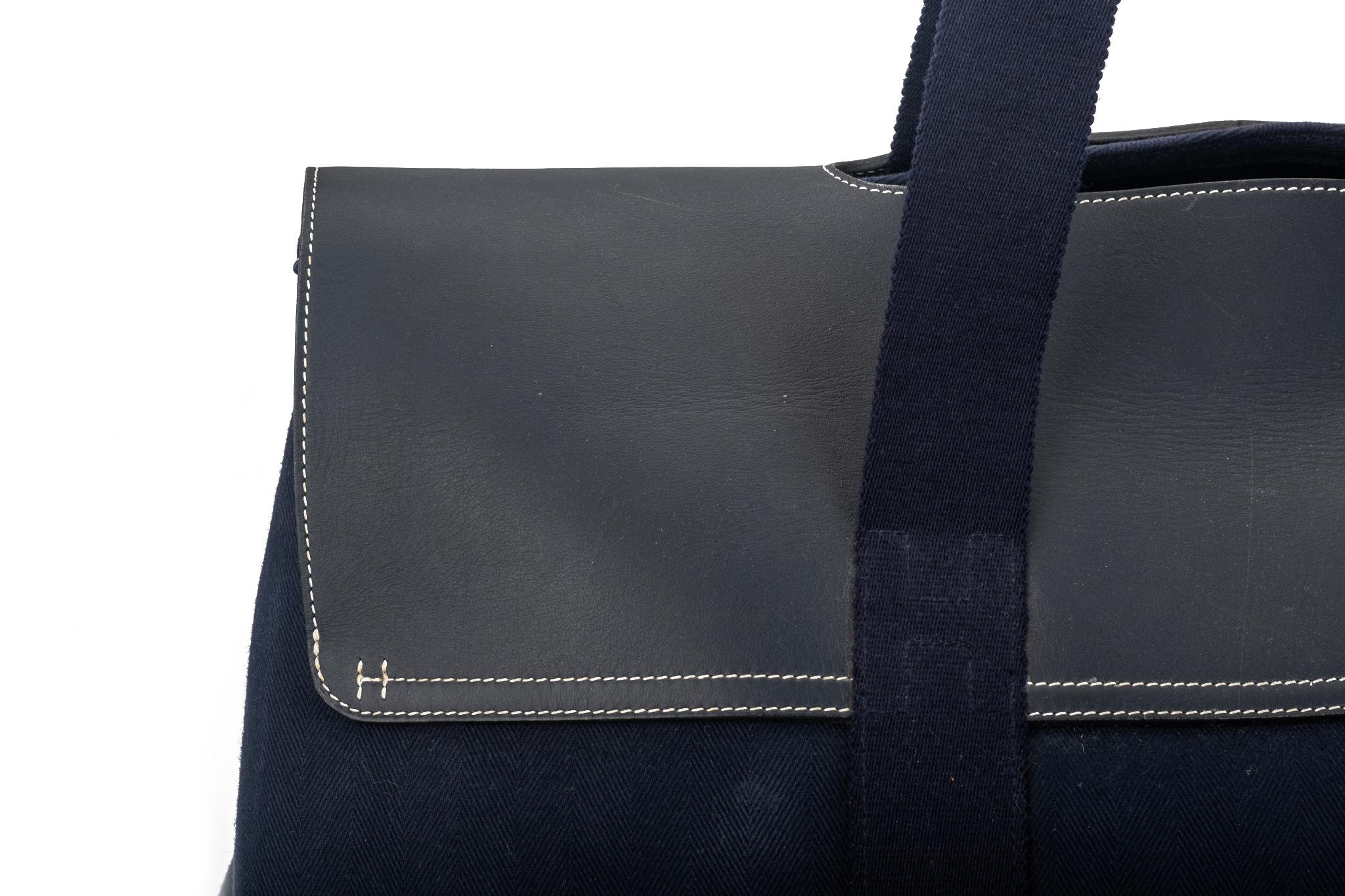 Hermes Unisex Weekender Blue Bag XLG 10