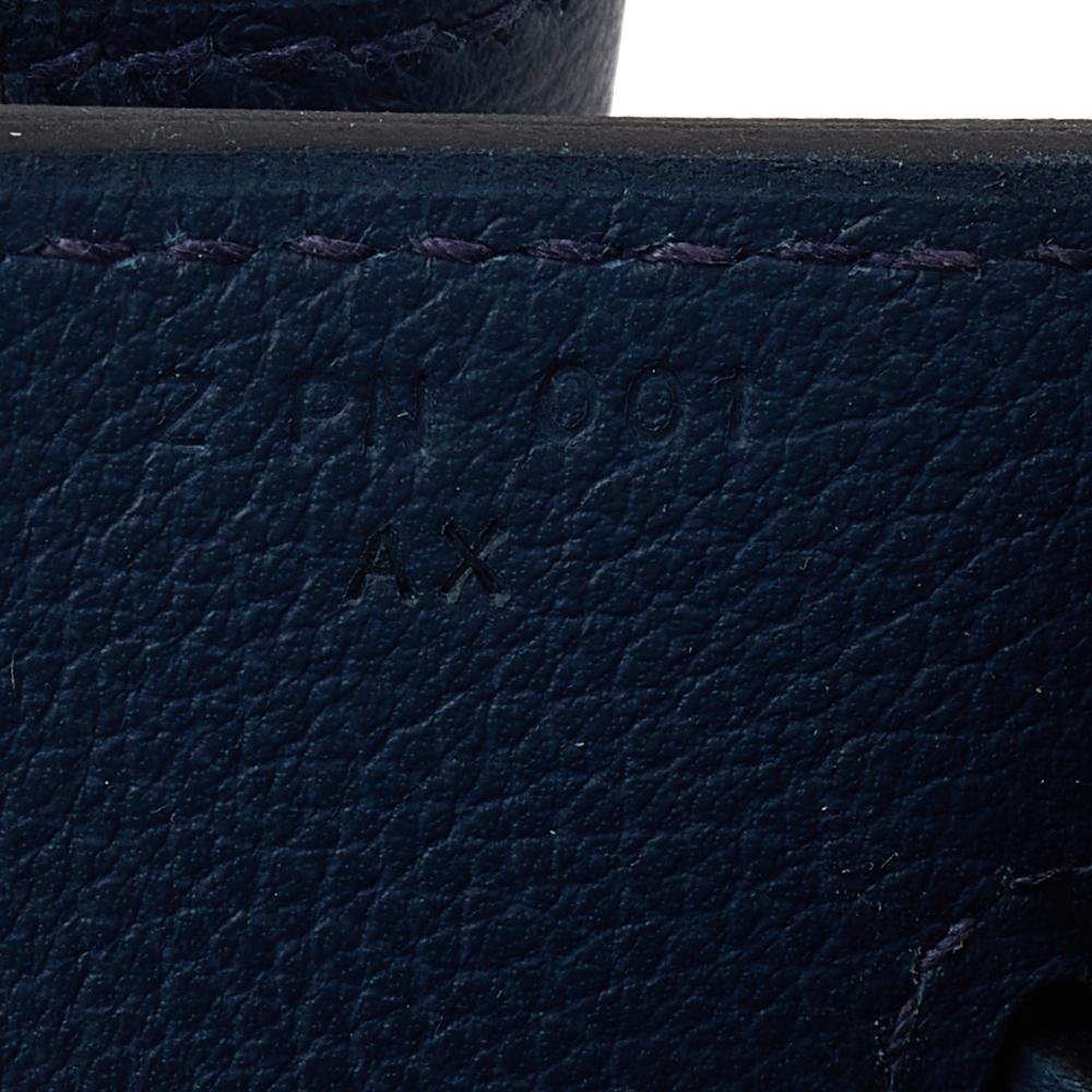 Hermes Vache Liegee Leather and Wool Palladium Hardware HAC Birkin 40 Bag 4