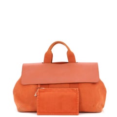 Hermes Valparaiso Bag Toile and Leather MM