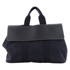 Hermes Valparaiso Bag Toile and Leather MM