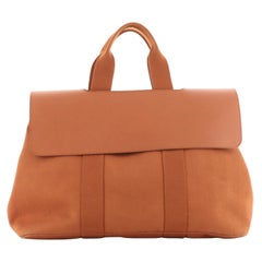 Hermes Valparaiso Bag Toile and Leather MM