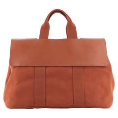 Hermes Valparaiso Bag Toile and Leather MM
