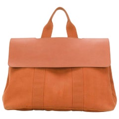 Hermès Valparaiso Toile and Leather MM Bag