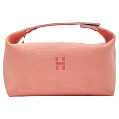 Hermes Vanity Bride-a-brac H Natte Pouch Bag Large Goyave