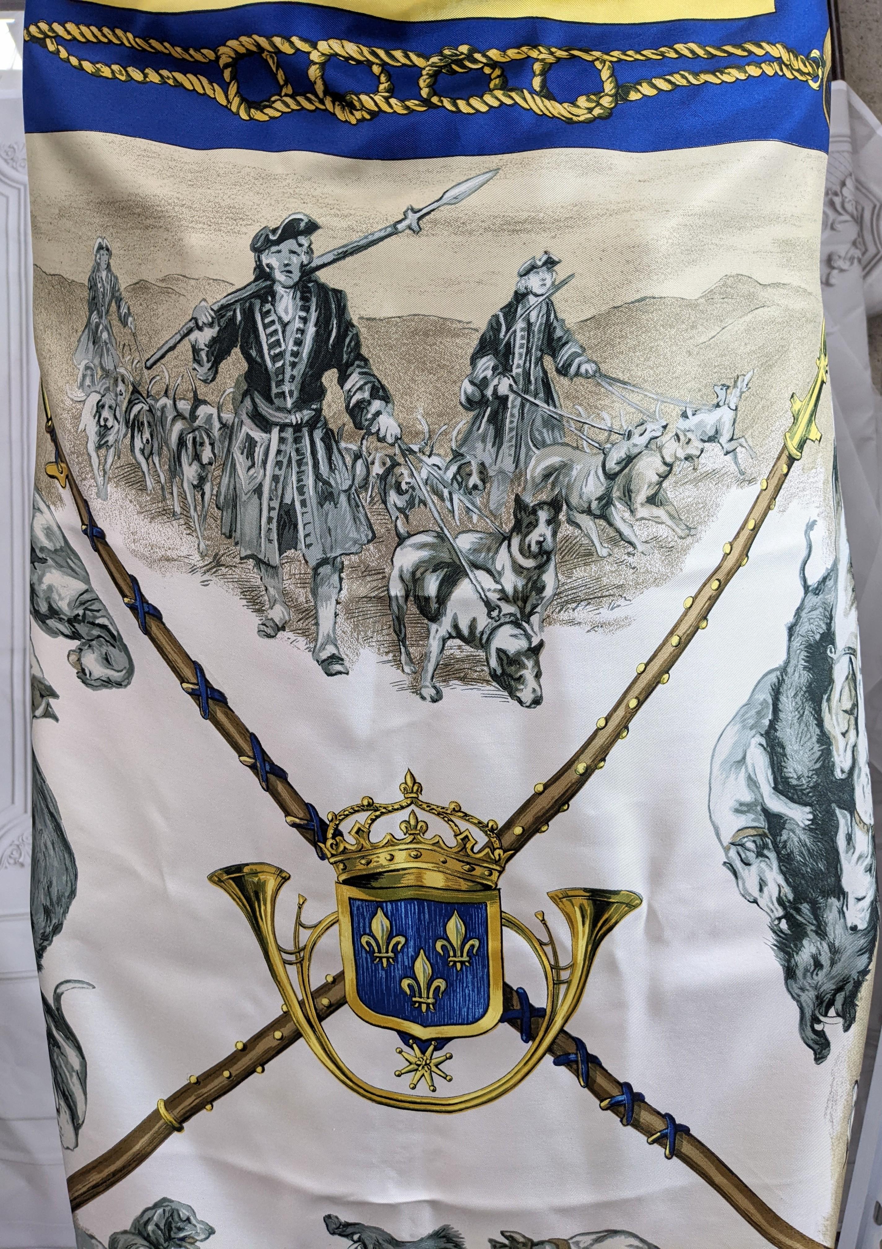 Foulard « Portrait du Roi » d'Hermès  en vente 3