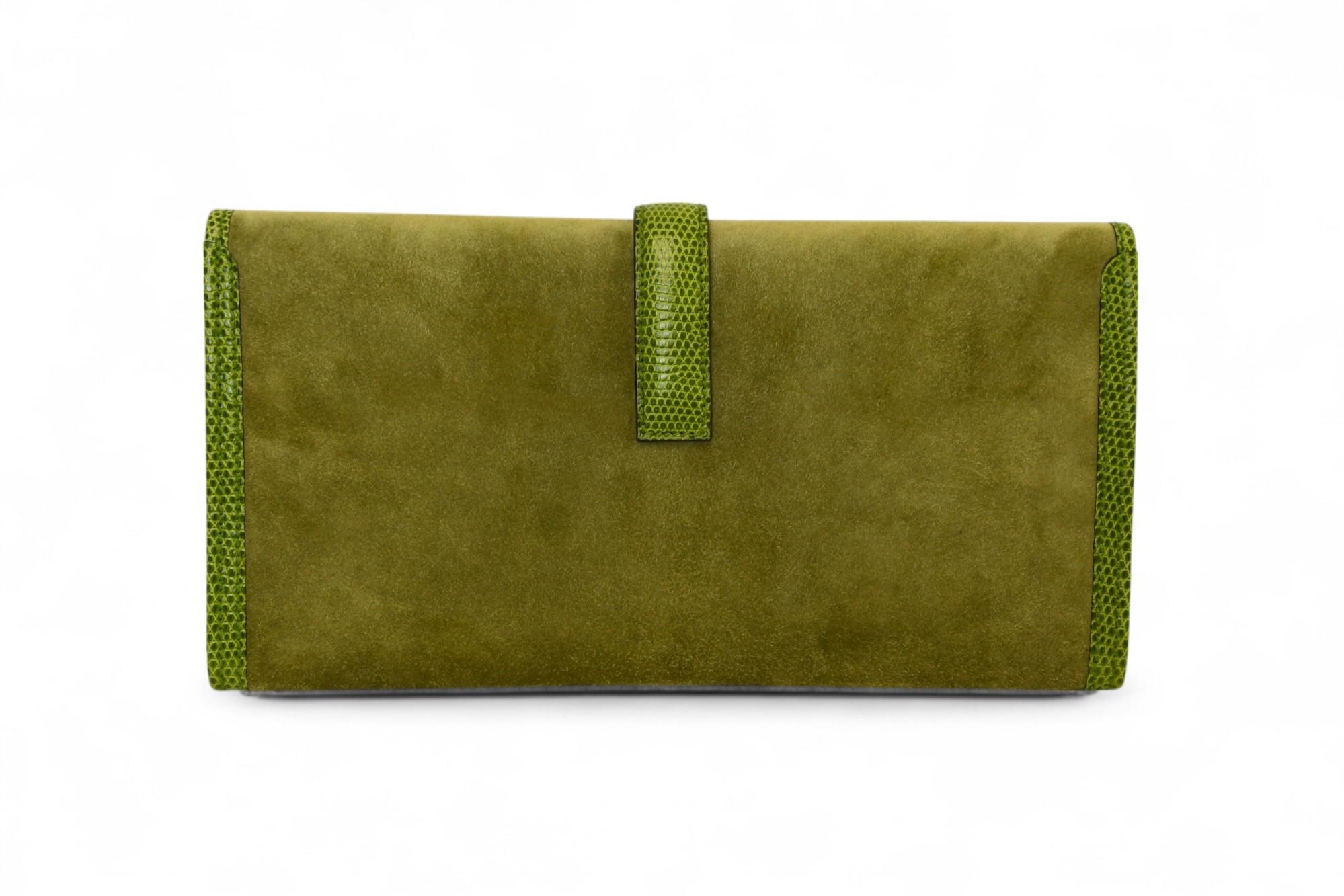 Hermès Veau Doblis Eidechse Jige Elan 29 Clutch Bleu Ocean  Exotische Zierleisten (Schwarz) im Angebot