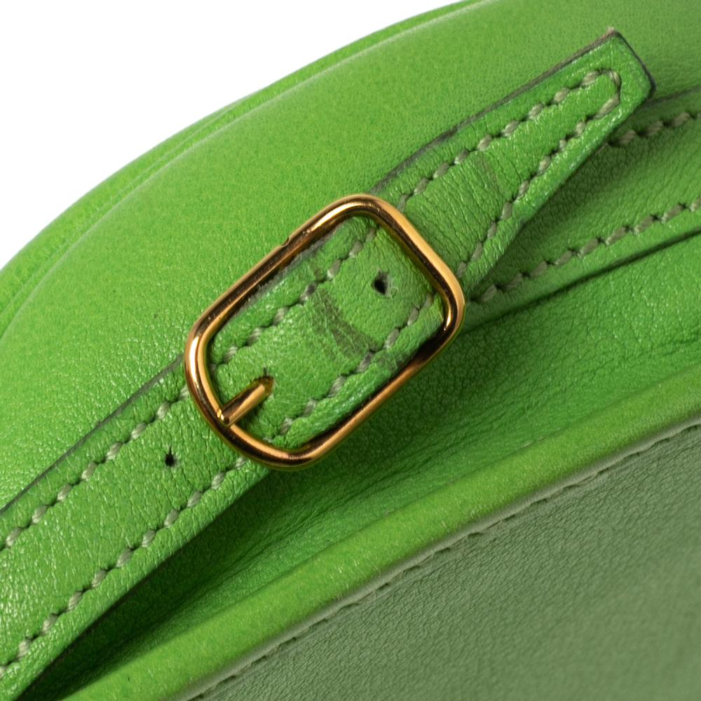 Hermès Veau Gulliver Apple Green Balle De Golf Shoulder Bag 6