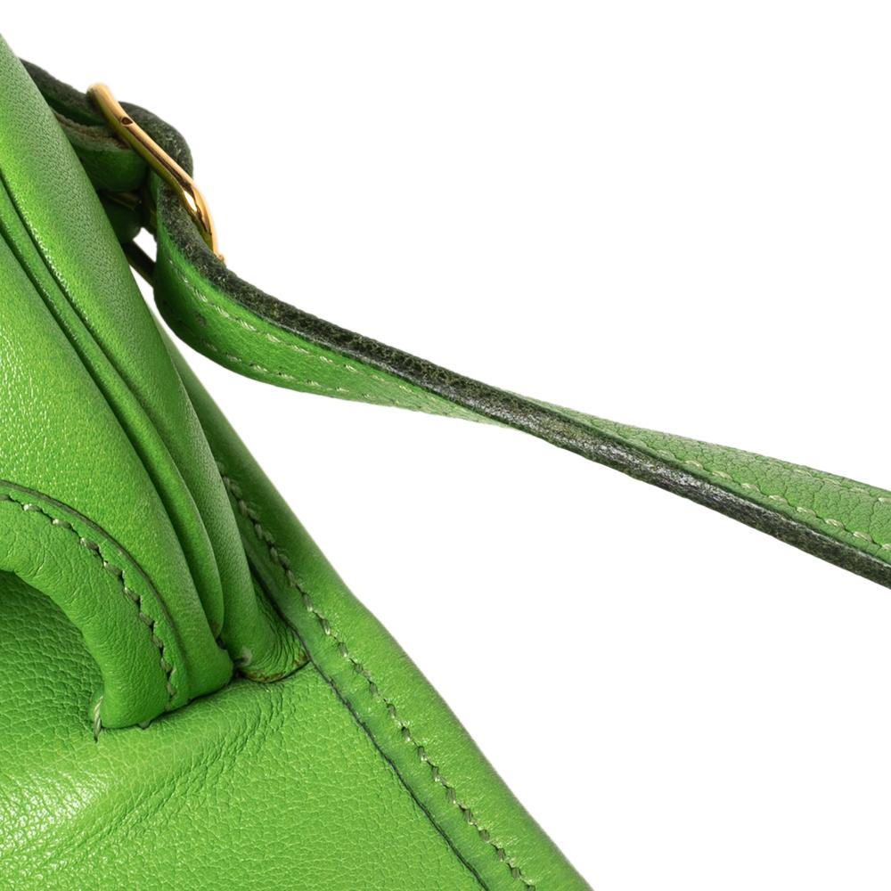 Hermès Veau Gulliver Apple Green Balle De Golf Shoulder Bag 7