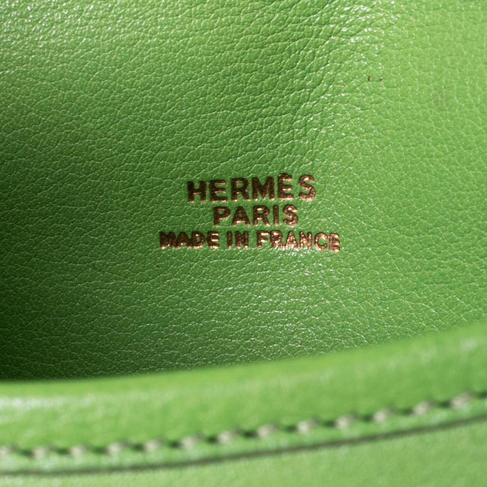 Women's Hermès Veau Gulliver Apple Green Balle De Golf Shoulder Bag