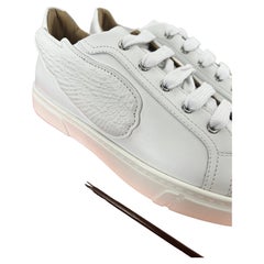 Hermès Velvet Veau white sneaker with wings size 37.5
