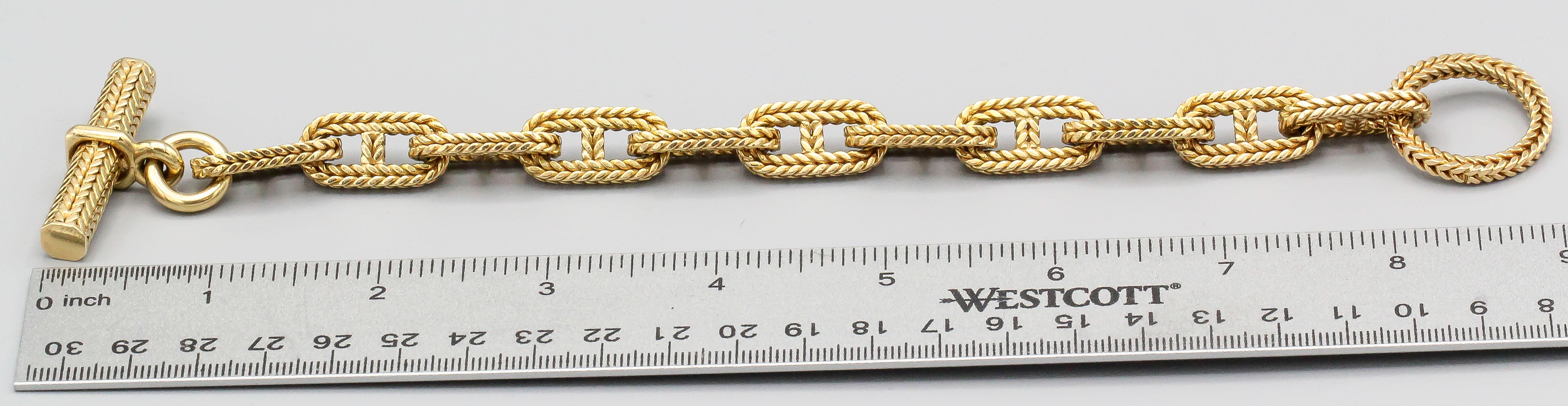 hermes gold chain bracelet