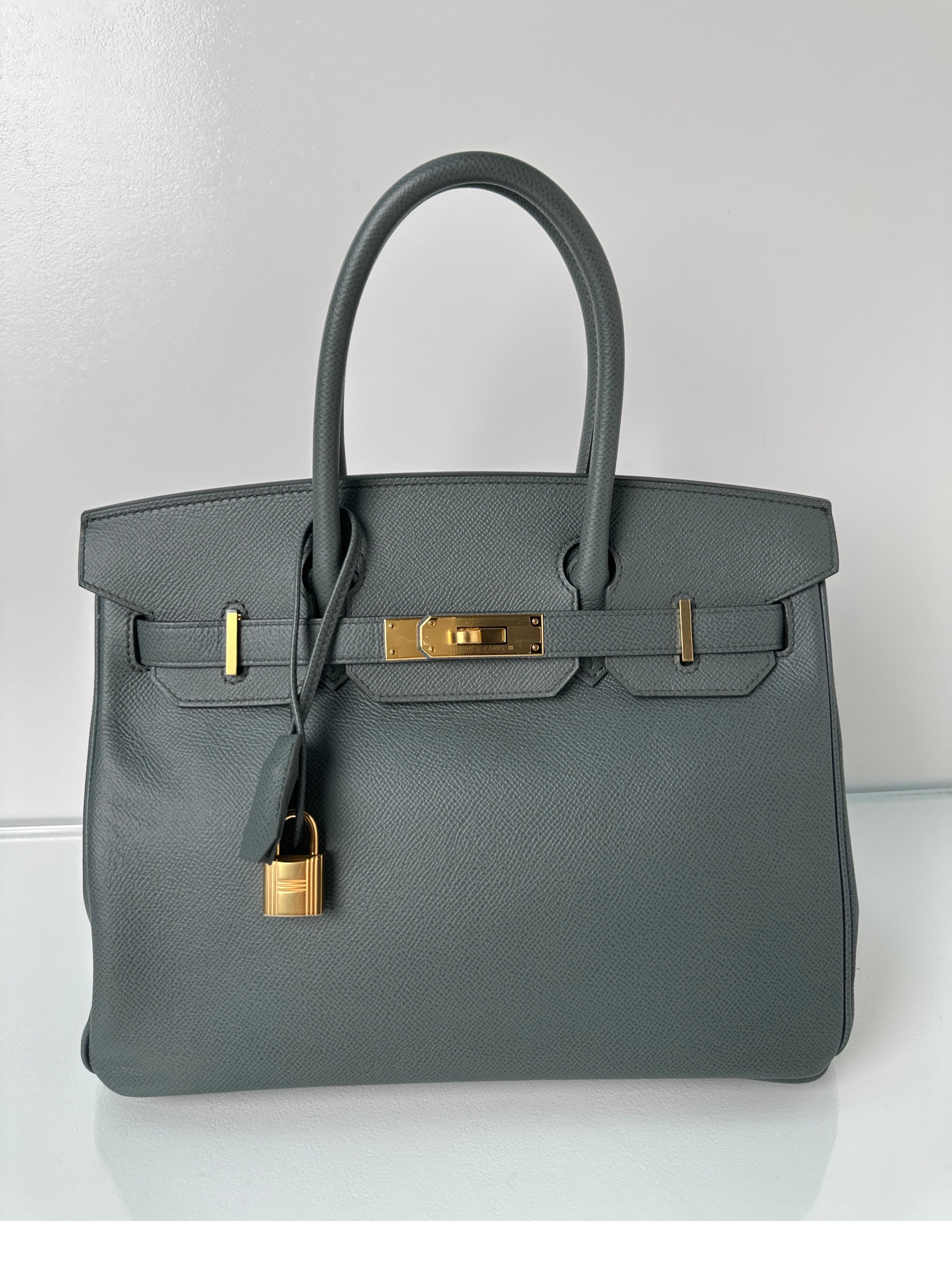 Hermes Vert Amande Birkin 30 Bag 6