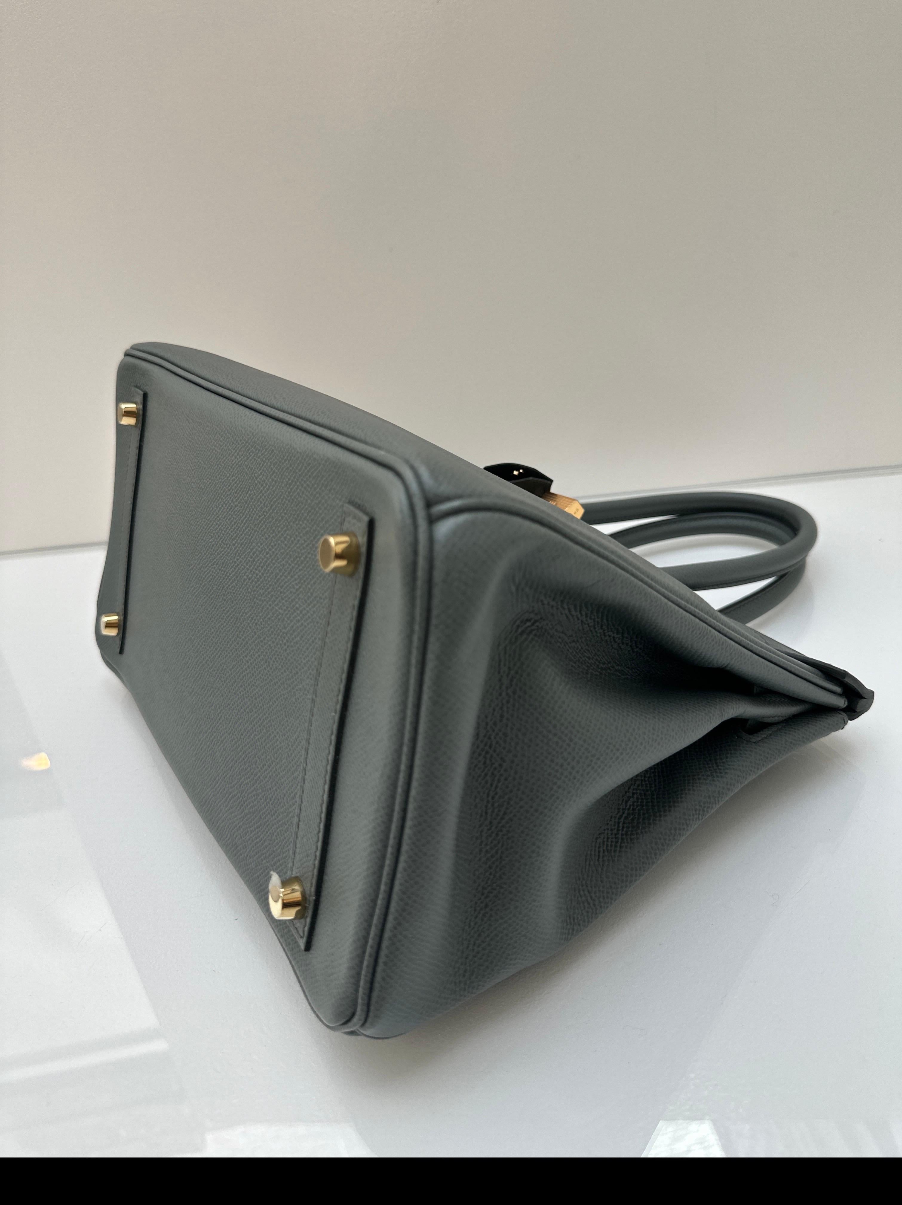 Hermes Vert Amande Birkin 30 Bag 6