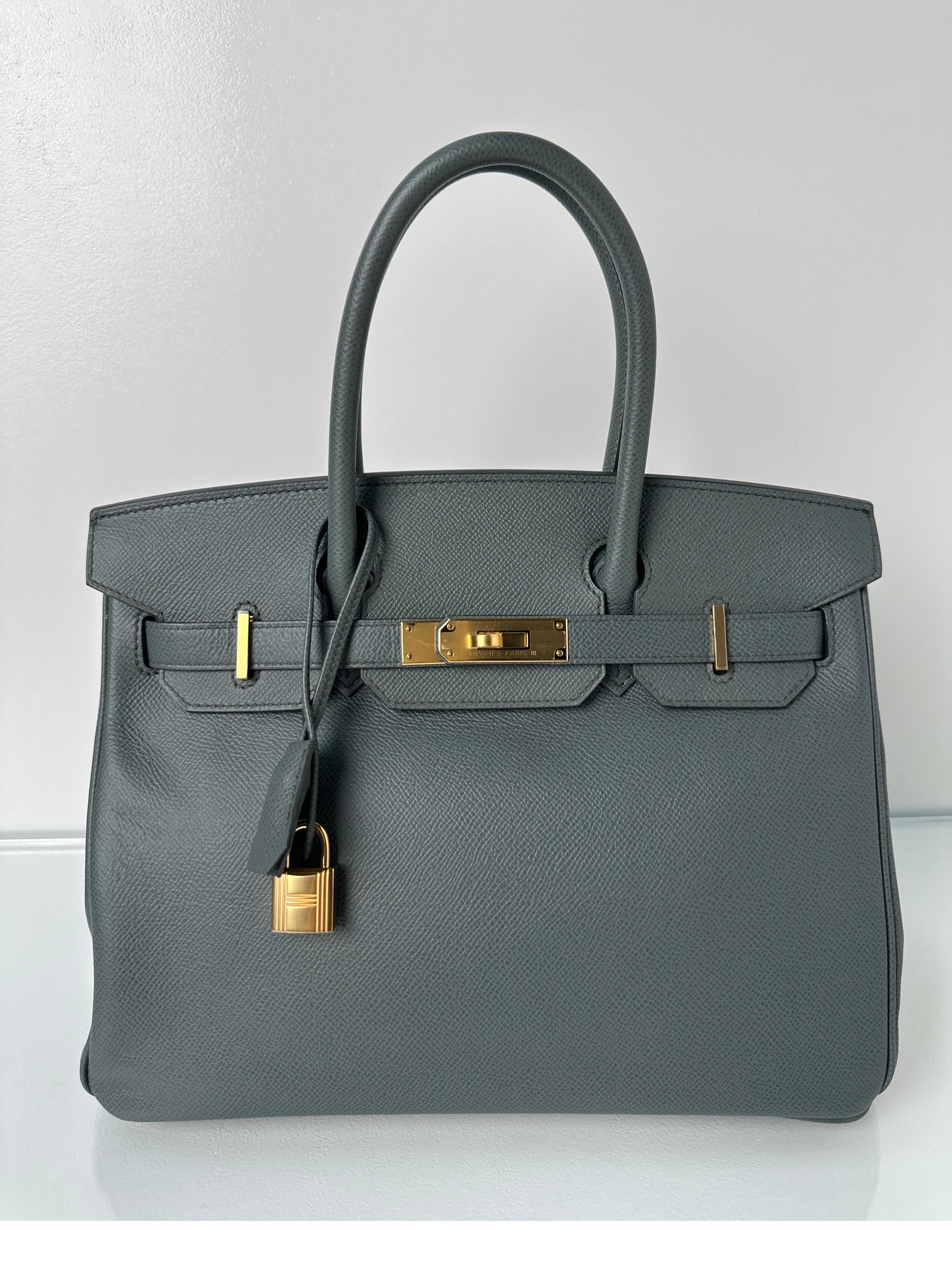 Hermes Vert Amande Birkin 30 Bag 7