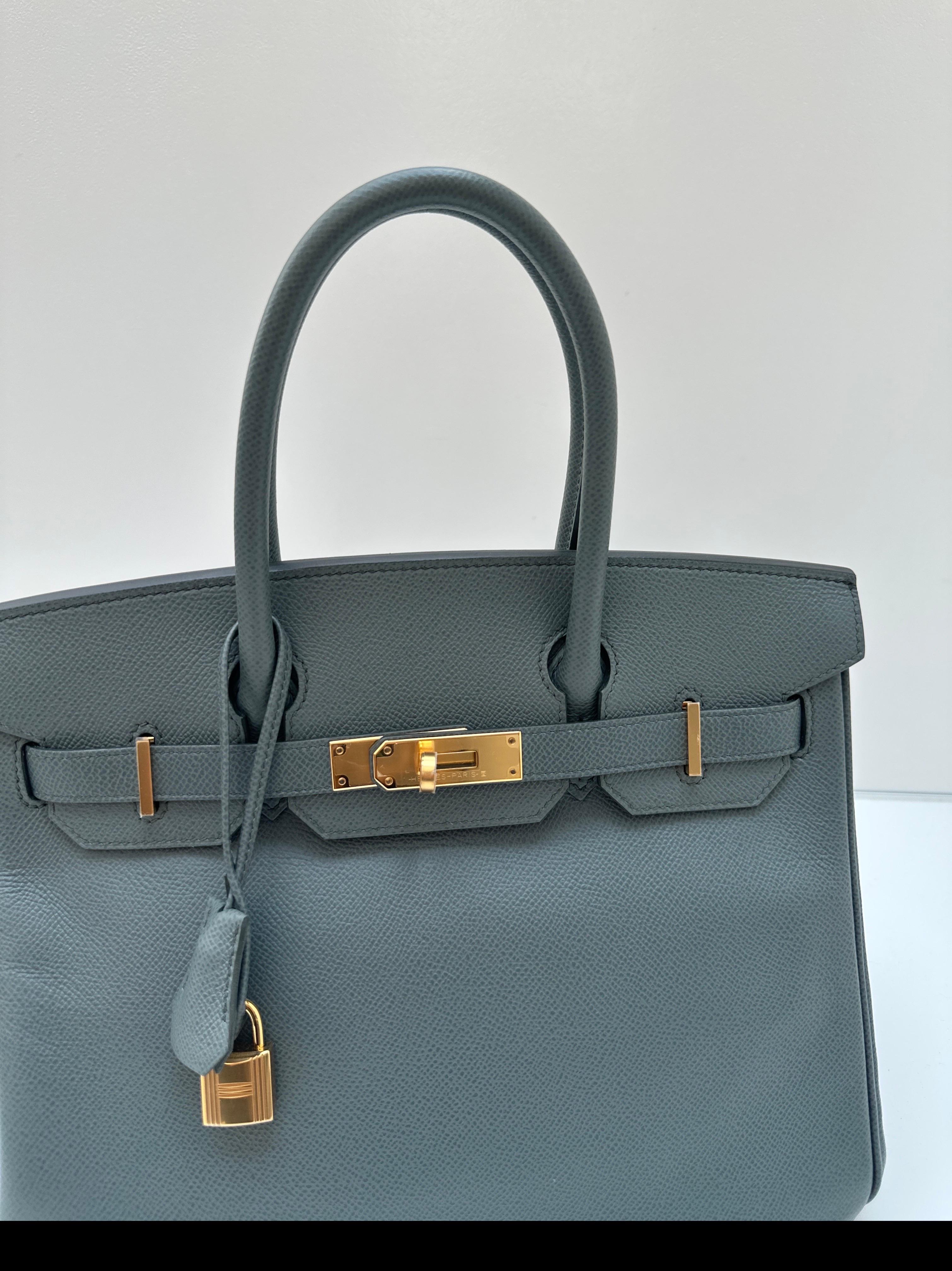Hermes Vert Amande Birkin 30 Bag 7