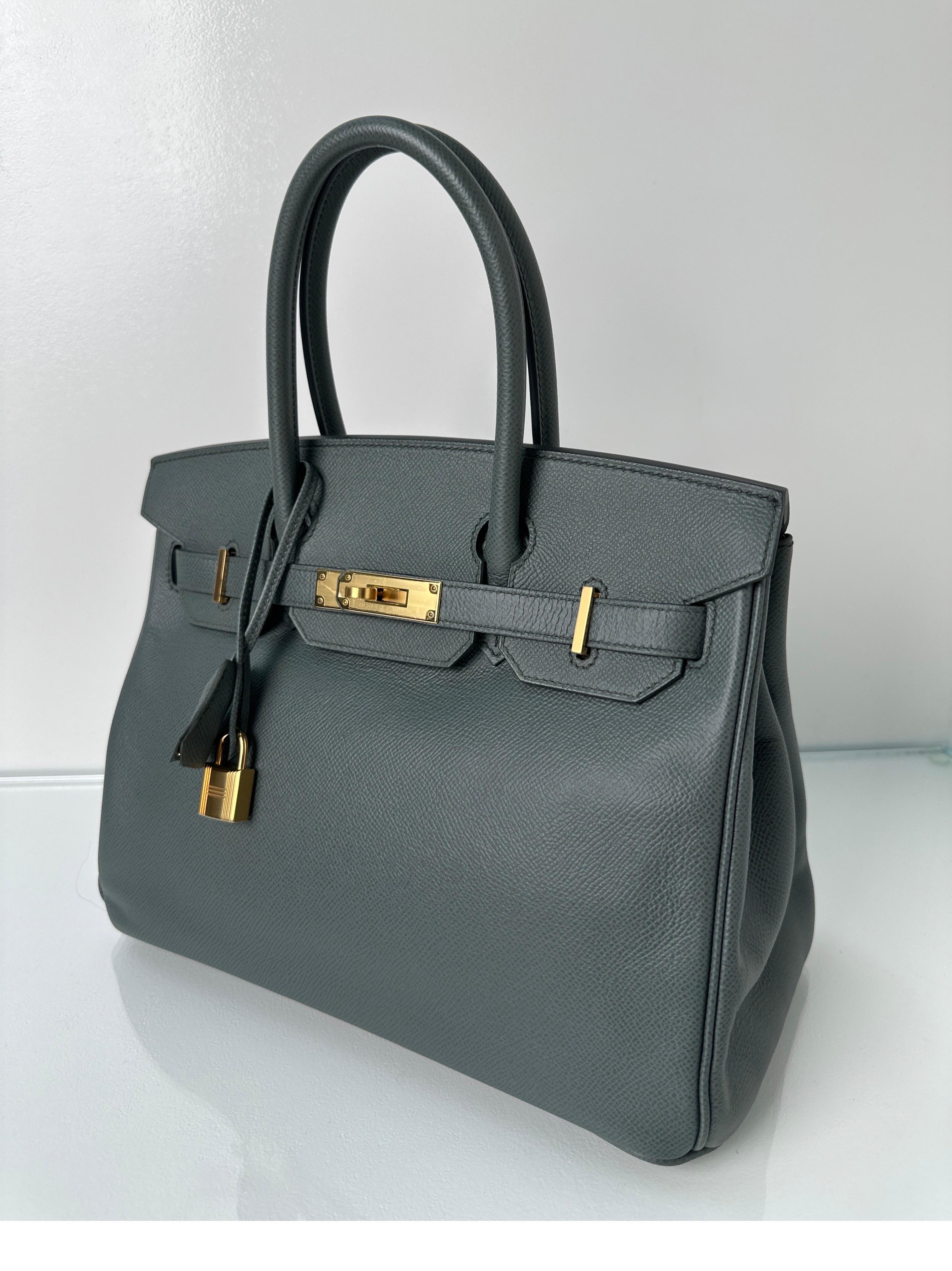 Hermes Vert Amande Birkin 30 Bag 8