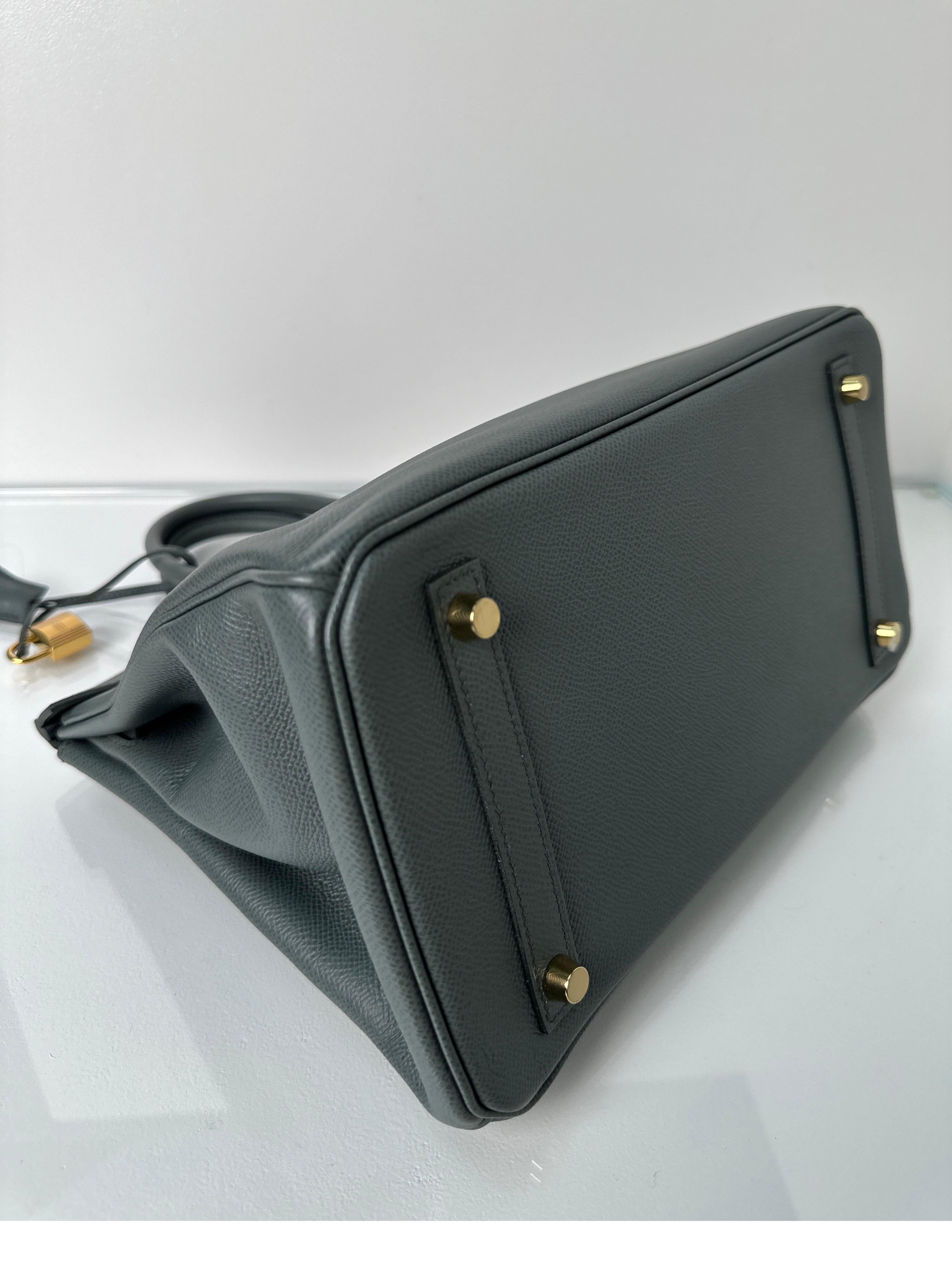 Hermes Vert Amande Birkin 30 Bag 12