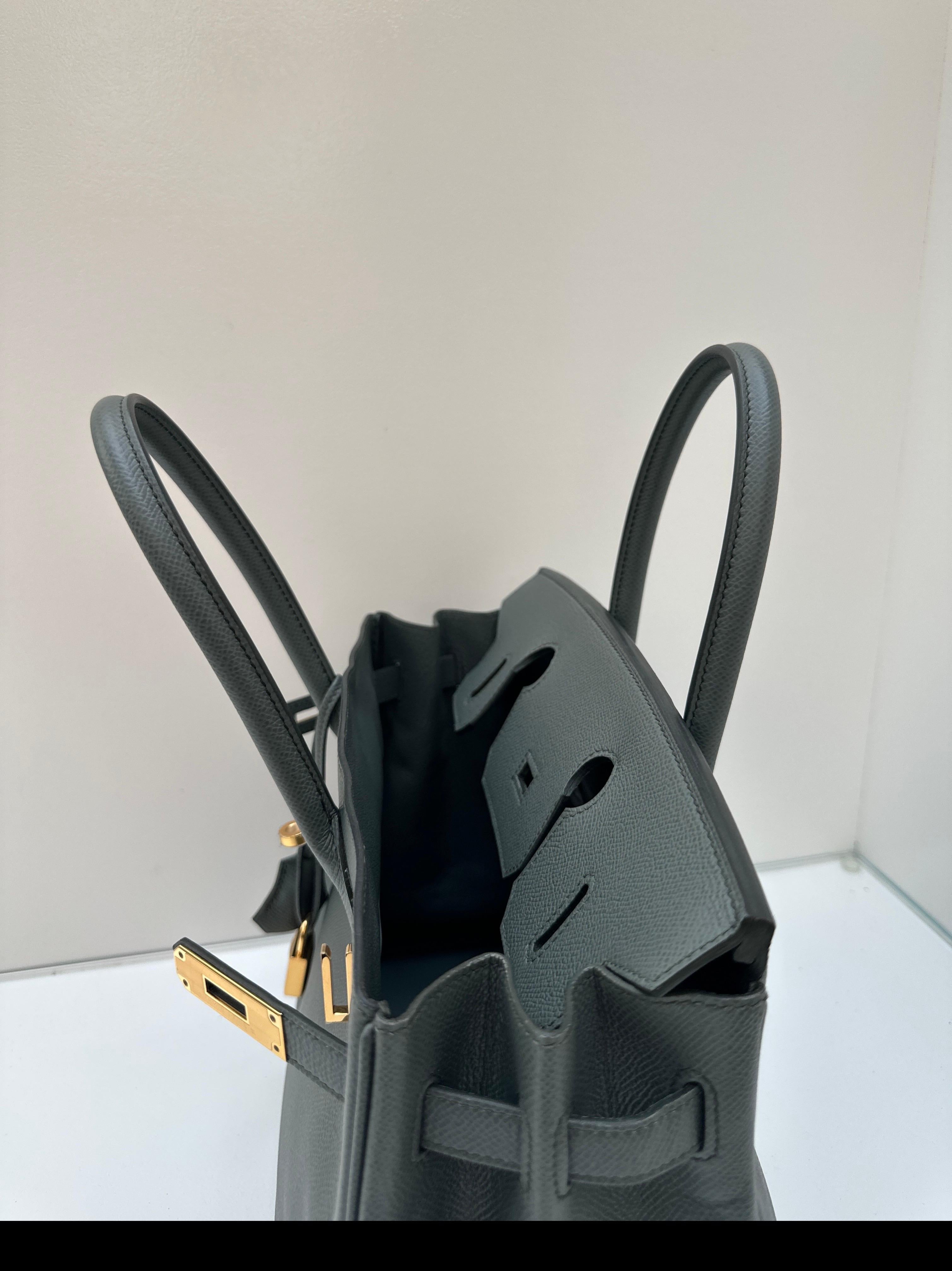Hermes Vert Amande Birkin 30 Bag 12