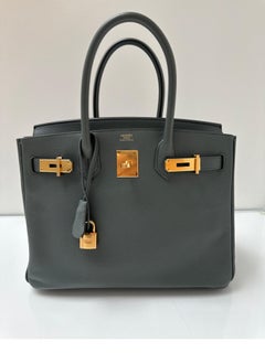 Hermes Vert Amande Birkin 30 Bag