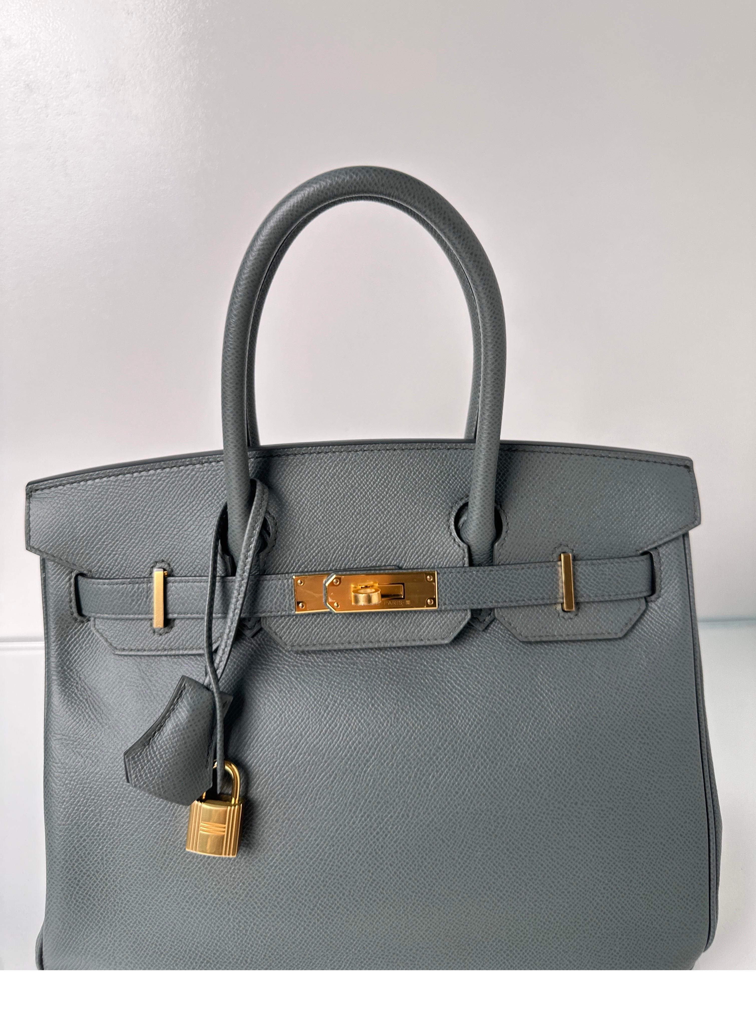 Hermes Vert Amande Birkin 30 Bag 15