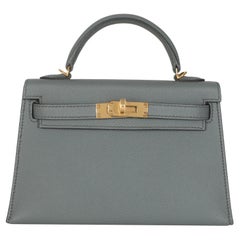 Hermès Vert Amande Epsom Mini Kelly II 20 GHW