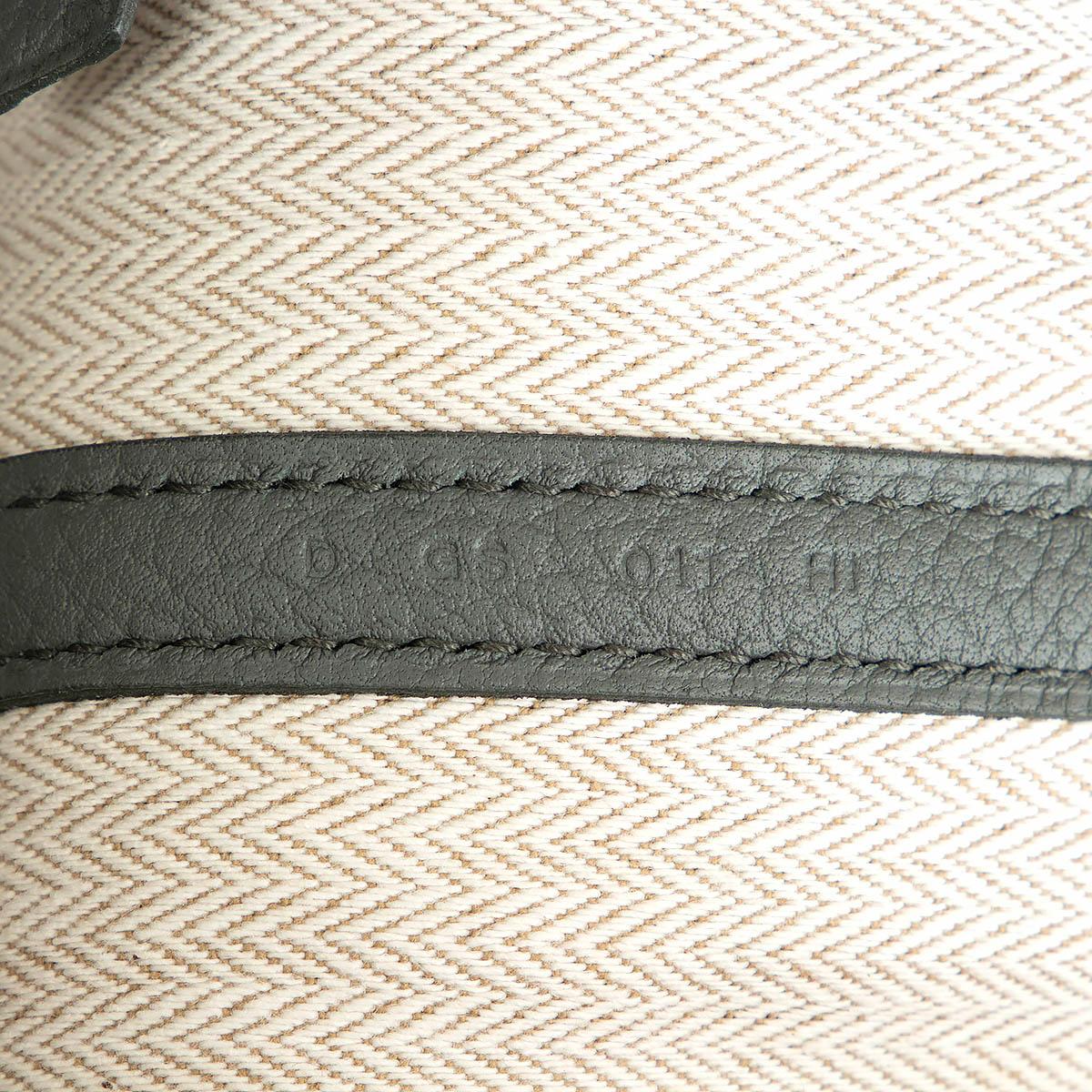 HERMES Vert Amande grey Negonda leather GARDEN PARTY 36 Bag In Excellent Condition In Zürich, CH