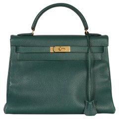 Hermès Vert Anglais Ardennes Kelly 28 GHW