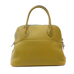 Hermès - Sac Bolide 27 cm en cuir Vert Anis Clemence