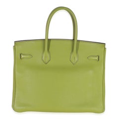Hermès Vert Anis Togo Birkin 35 PHW
