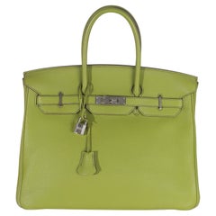 Hermès Vert Anis Togo Birkin 35 PHW