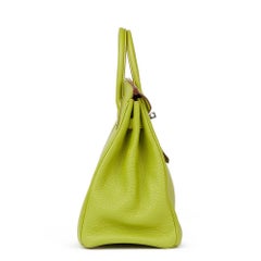 Hermes Vert Anis Togo Leather Birkin 32cm HAC