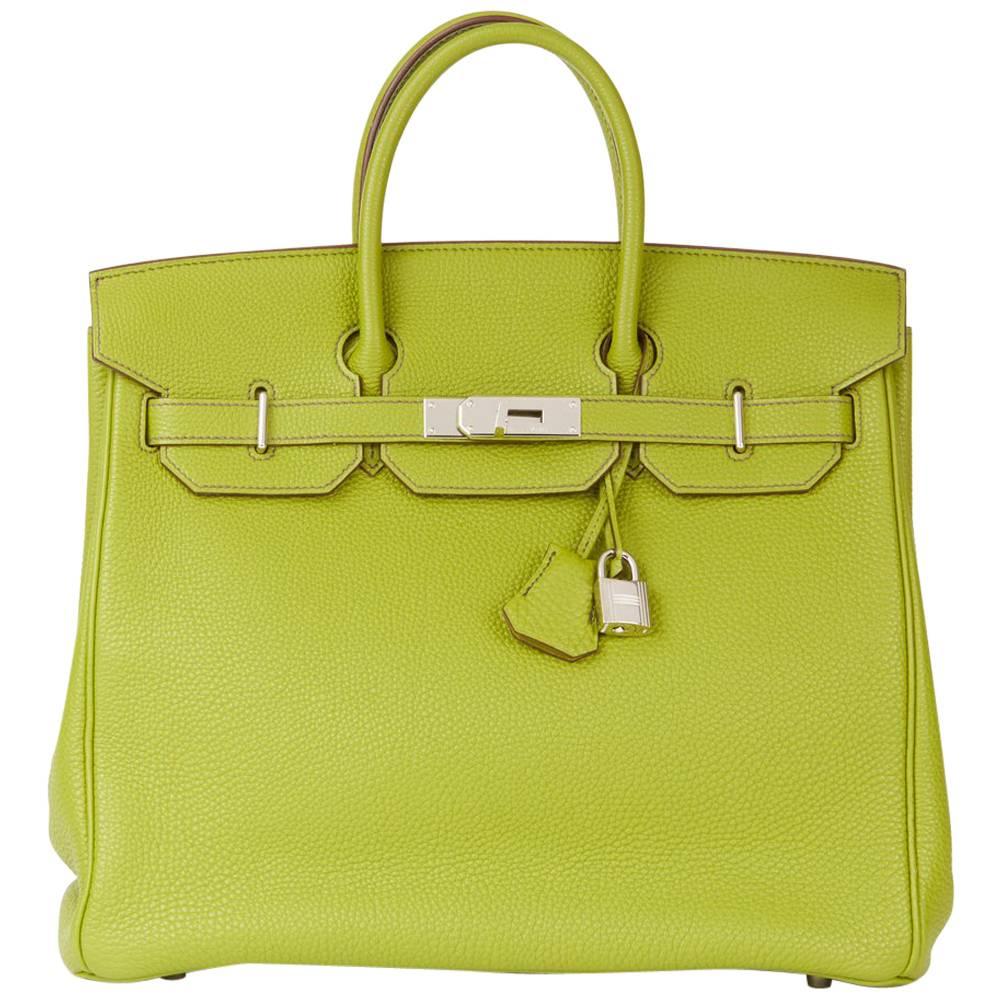 Hermes Vert Anis Togo Leather Birkin 32cm HAC