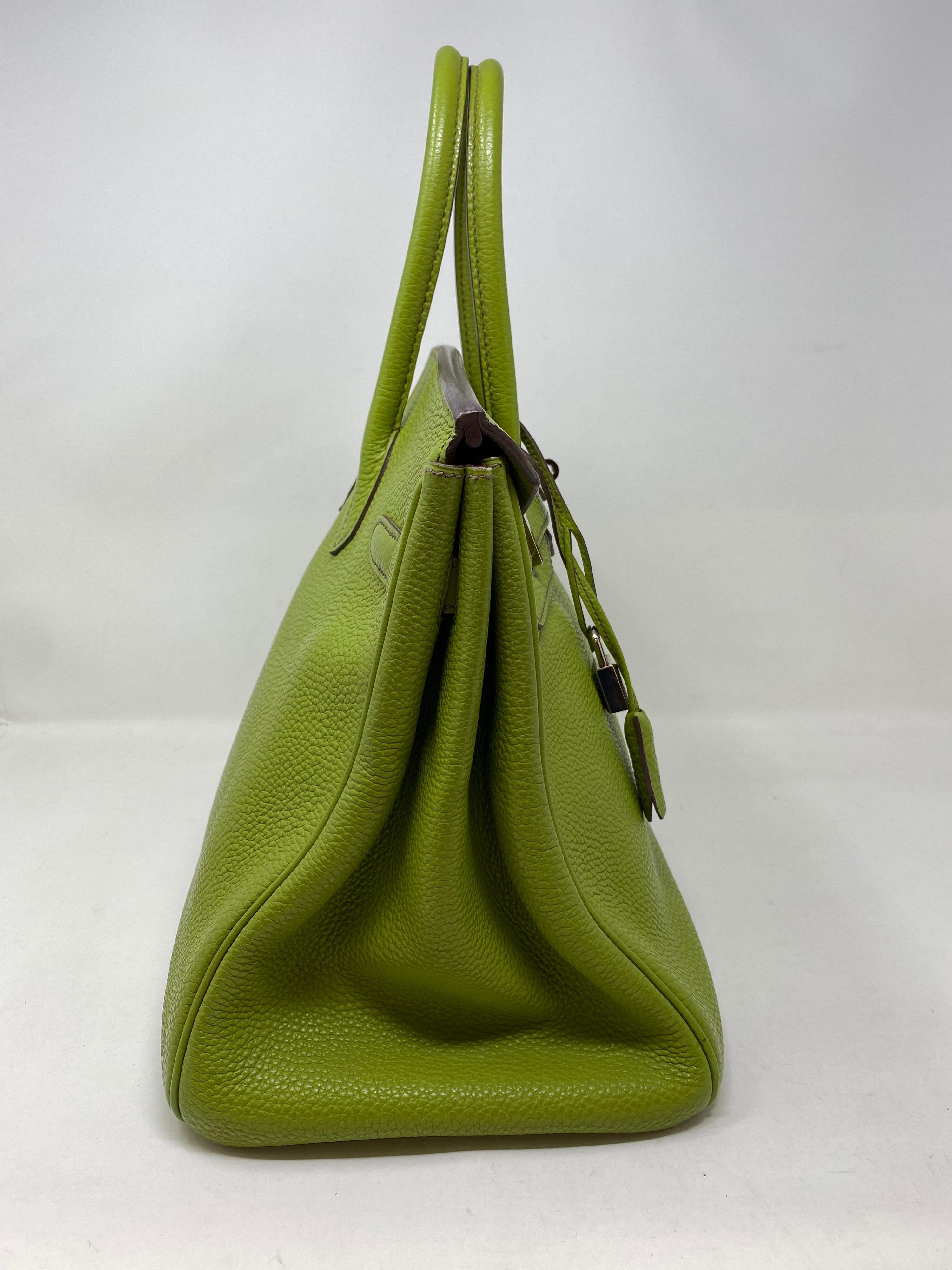 Women's or Men's Hermes Vert Birkin 35 Bag