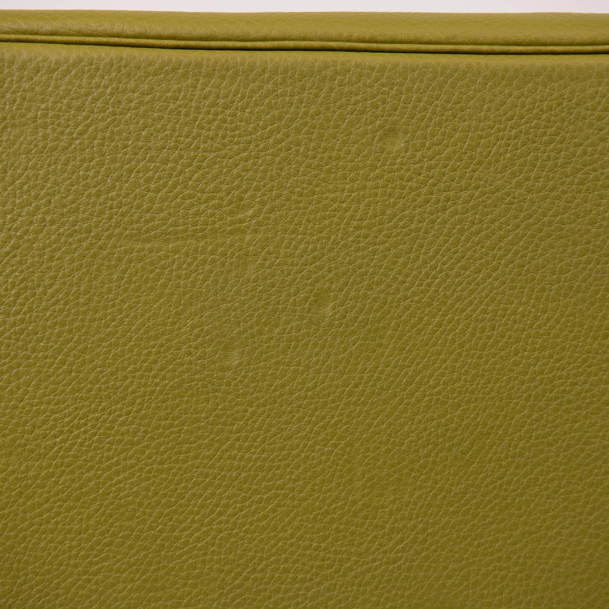 Hermes Vert Chartreuse Clemence Leder 40cm Birkin Palladium Hardware für Damen oder Herren im Angebot