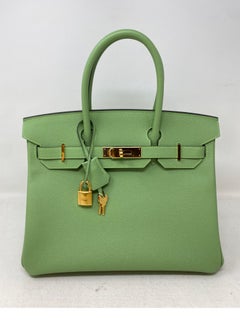 Hermes Vert Cirque Birkin 30 Bag