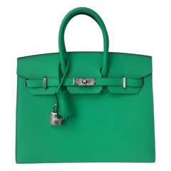 Hermes Vert Comics Birkin 25 Bag