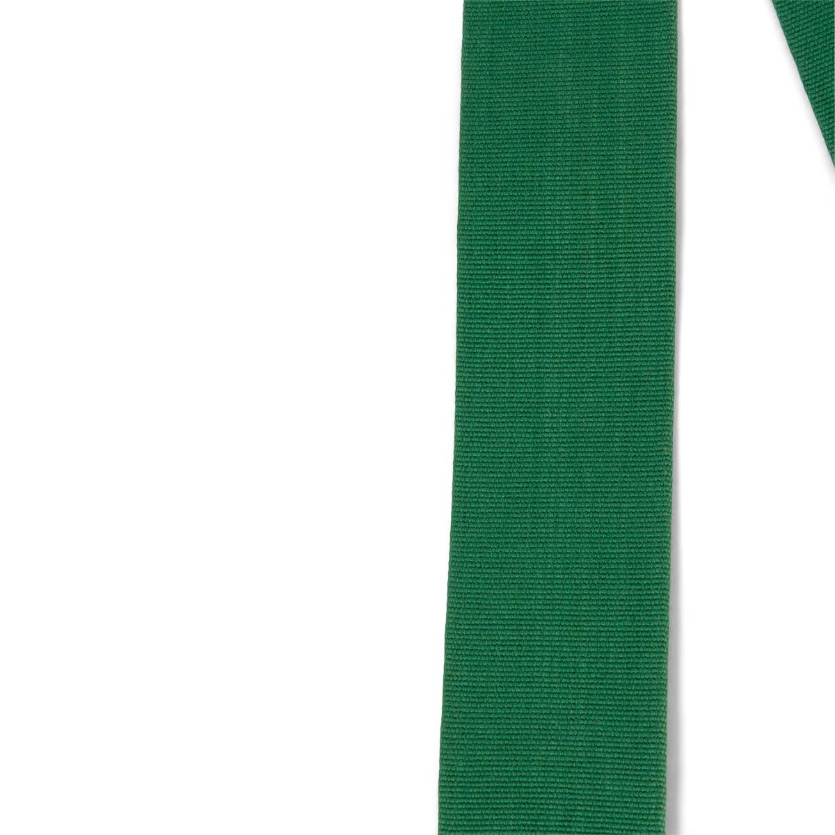 HERMÈS - Sac à bandoulière SANGLE KELLY 50mm en cuir et toile vert Excellent état - En vente à Zürich, CH