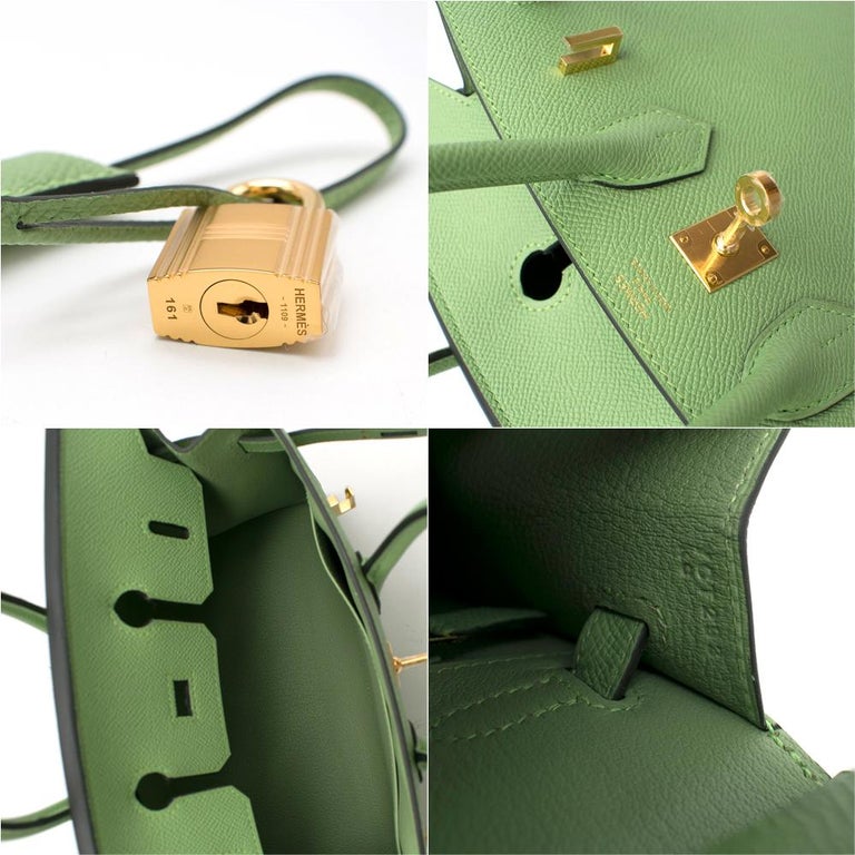 Hermes Vert Criquet Epsom Leather Birkin 25 GHW - Y 2020 at 1stDibs  vert  criquet hermes, birkin 25 vert criquet, hermes birkin vert criquet